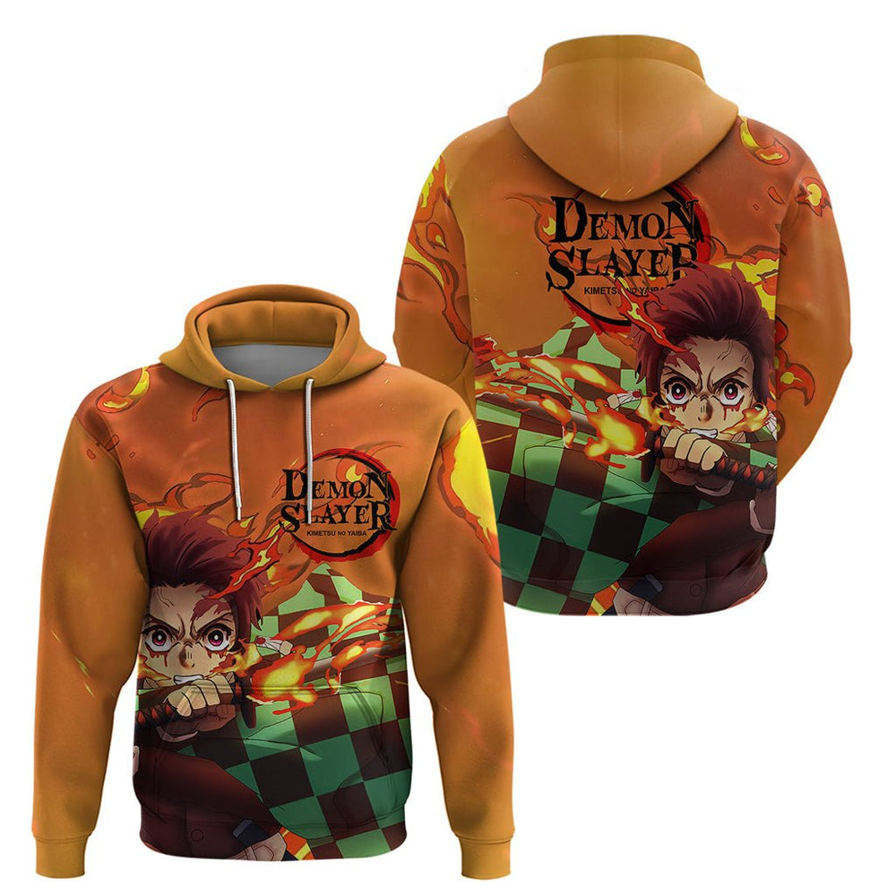 Anime Demon Slayers Kamado Tanjiro Hoodie Hinokami Kagura Anime Demon Slayers Kamado Tanjiro Hoodie Hinokami Kagura