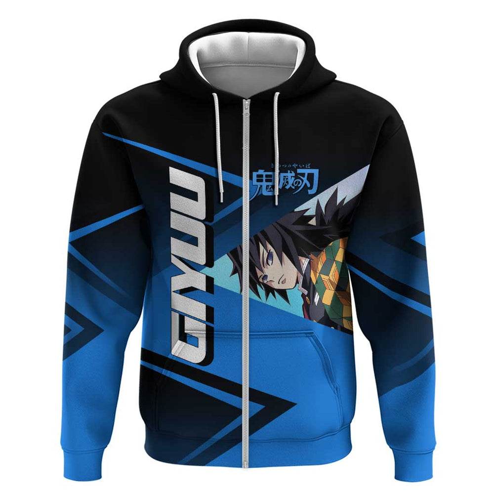 Giyuu Tomioka Water Serve Hoodie Sporty Anime Mashup Style Giyuu Tomioka Water Serve Hoodie Sporty Anime Mashup Style