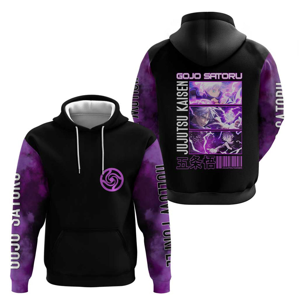 Gojo Satoru Hollow Purple Jujutsu Kaisen Hoodie Anime Style Gojo Satoru Hollow Purple Jujutsu Kaisen Hoodie Anime Style