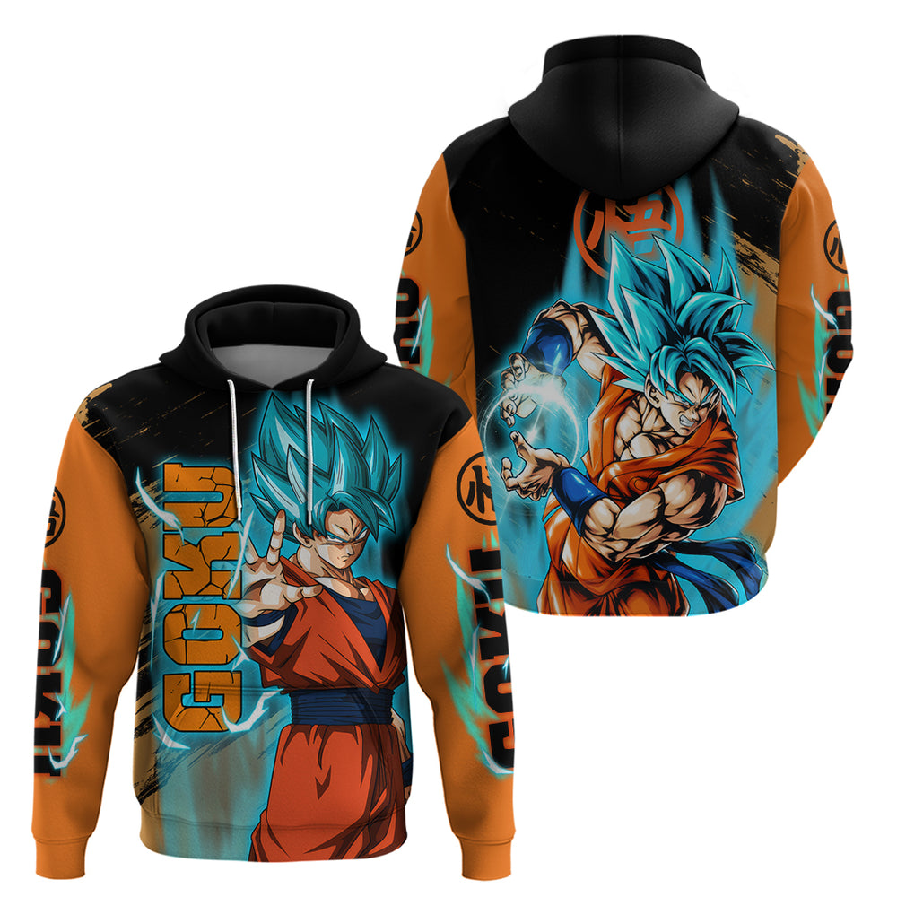Goku Blue Anime - Dragon Ball Hoodie Goku Blue Anime - Dragon Ball Hoodie