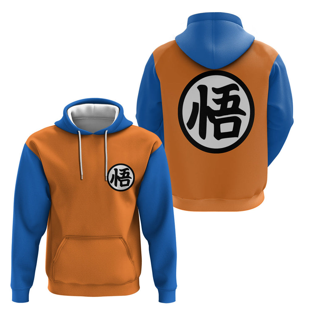 Goku Kanji Symbol Dragon Ball Anime Hoodie Goku Kanji Symbol Dragon Ball Anime Hoodie