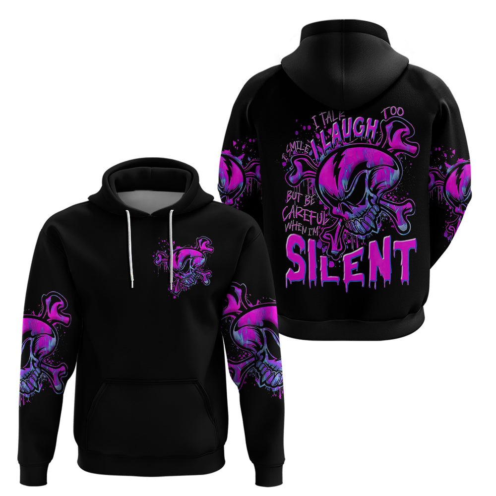 Graffiti Skull Hoodie I Talk I Smile But Be Carefull When I Silent DT01 Graffiti Skull Hoodie I Talk I Smile But Be Carefull When I Silent DT01
