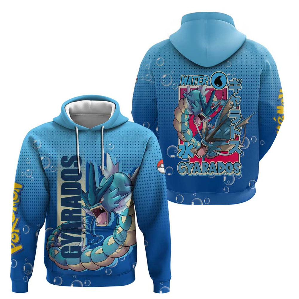 Gyarados from Pok Hoodie with Water Type Power and Fierce Design Gyarados from Pok Hoodie with Water Type Power and Fierce Design
