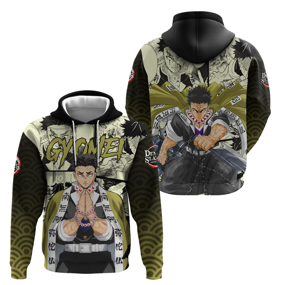 Gyomei Himejima Demon Slayer Hoodie Anime Mix Manga Style Gyomei Himejima Demon Slayer Hoodie Anime Mix Manga Style