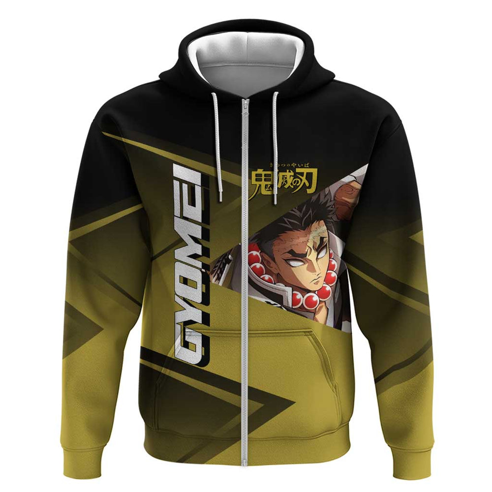 Gyomei Himejima Stone Serve Hoodie Sporty Anime Mashup Style Gyomei Himejima Stone Serve Hoodie Sporty Anime Mashup Style