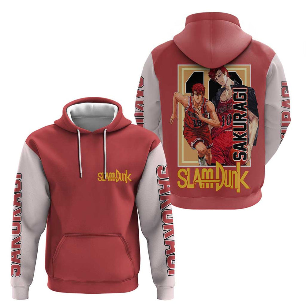 Hanamichi Sakuragi Slam Dunk Hoodie Japan Anime Style Hanamichi Sakuragi Slam Dunk Hoodie Japan Anime Style
