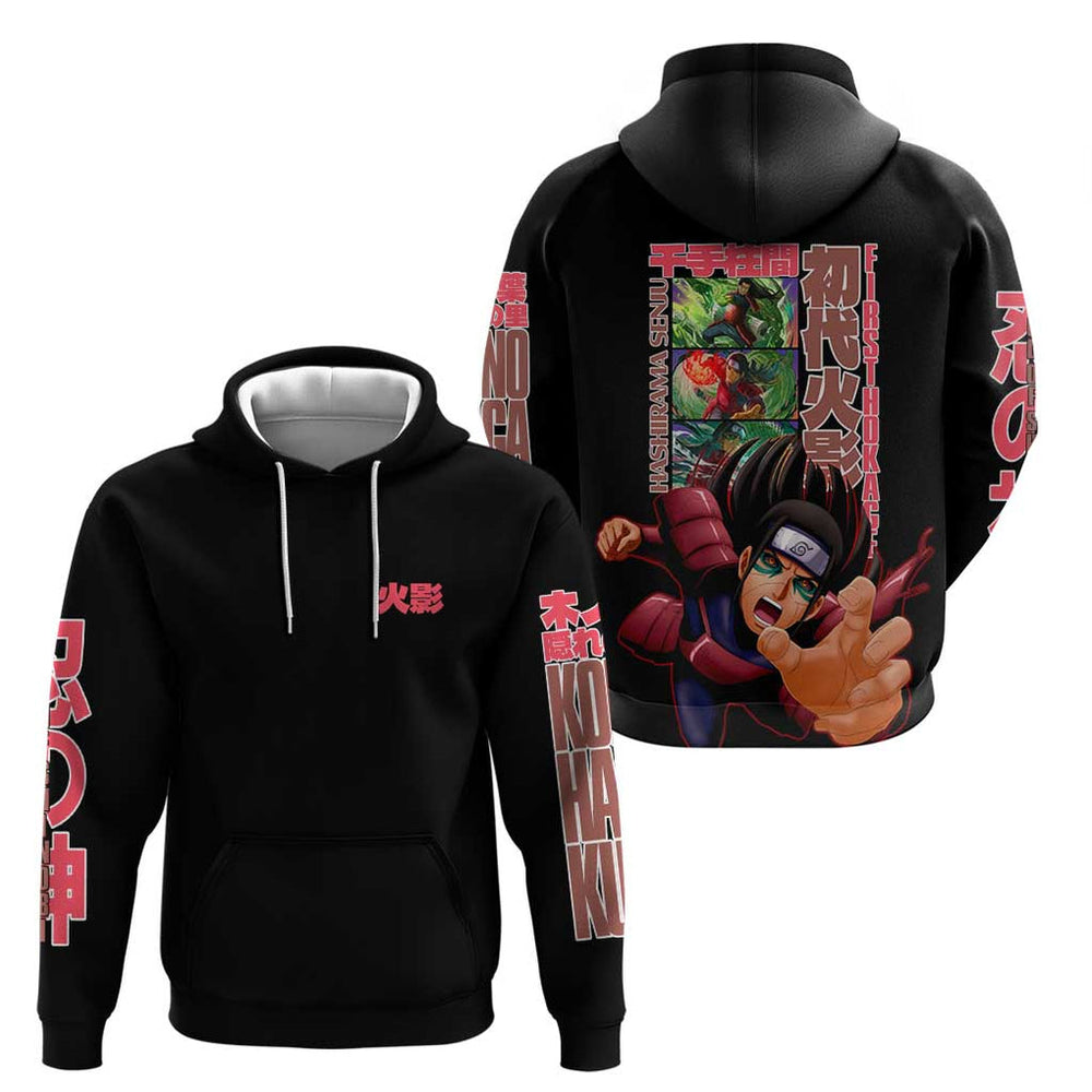 Hashirama Senju V2 Naruto Hoodie Japan Anime Style Hashirama Senju V2 Naruto Hoodie Japan Anime Style