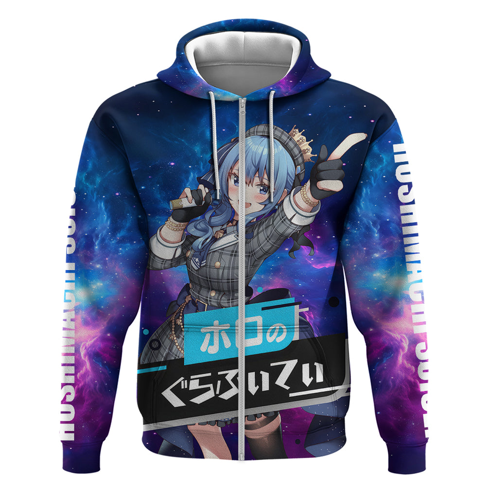 Hoshimachi Suisei Holo Live Hoodie Galaxy Style Hoshimachi Suisei Holo Live Hoodie Galaxy Style