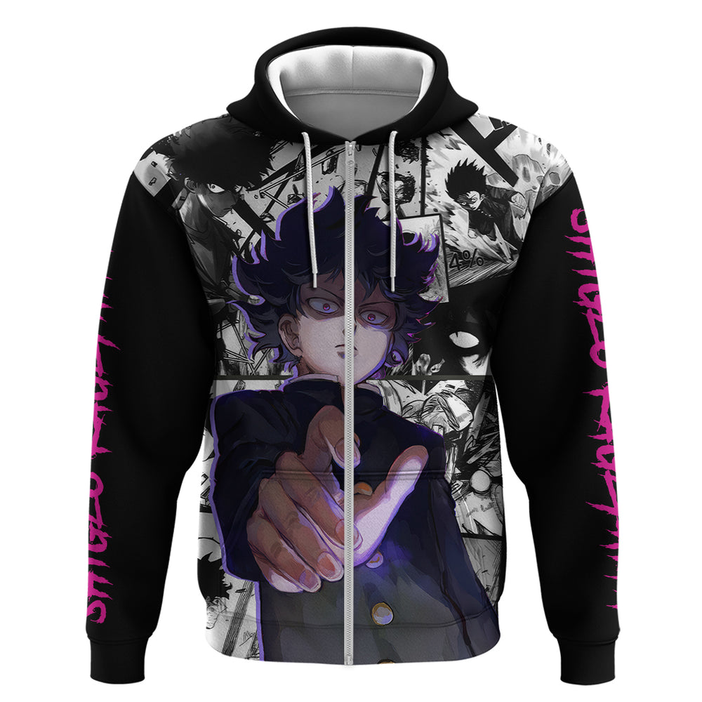 Arataka Reigen Mob Psycho 100 Hoodie Anime Style Art Arataka Reigen Mob Psycho 100 Hoodie Anime Style Art