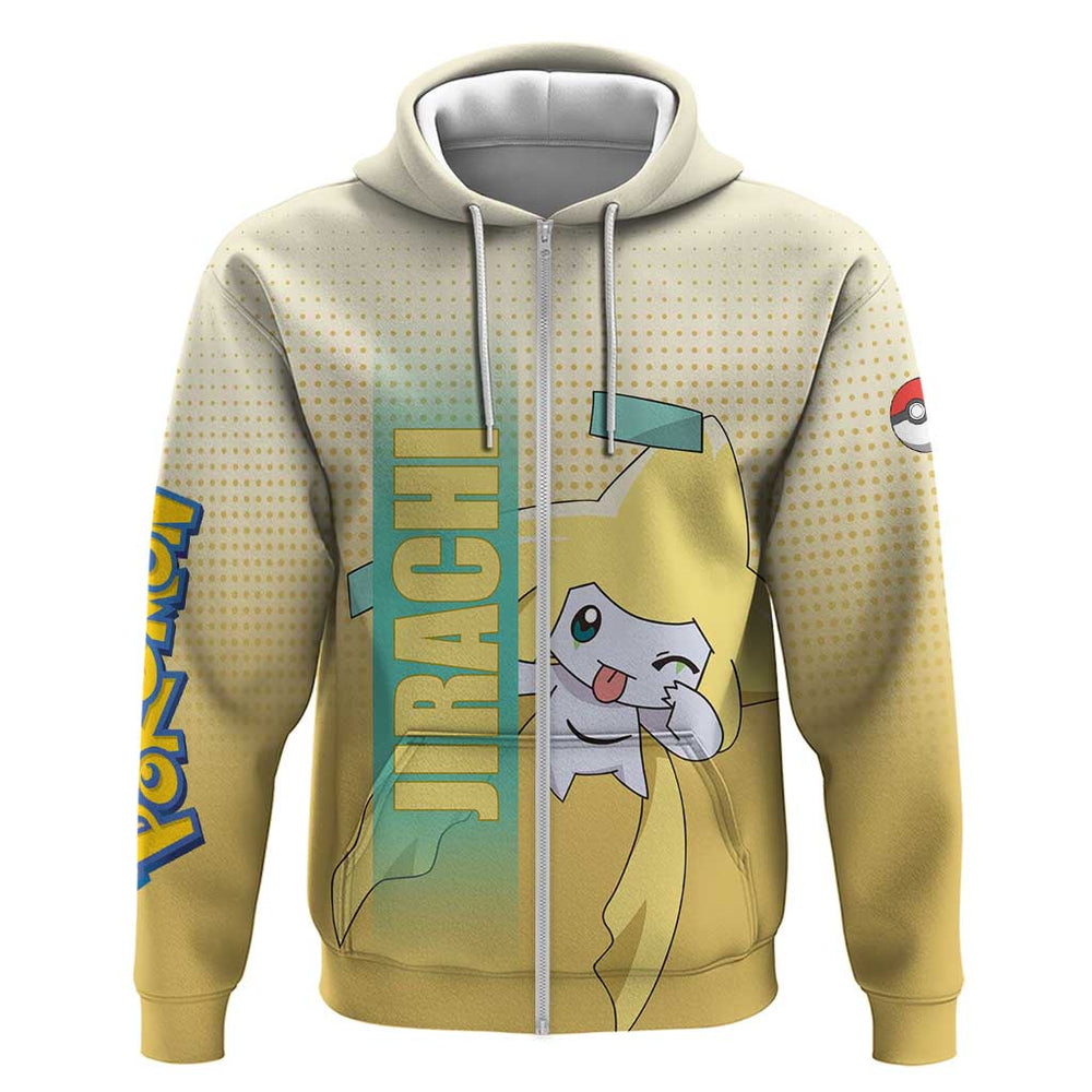 Jirachi from Pok Hoodie with Psychic Type Power and Cute Design Jirachi from Pok Hoodie with Psychic Type Power and Cute Design