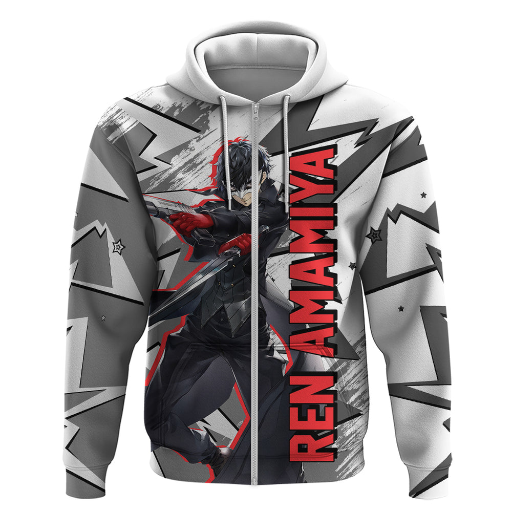 Joker Persona Hoodie Anime Mix Polygon Cyber Style Joker Persona Hoodie Anime Mix Polygon Cyber Style