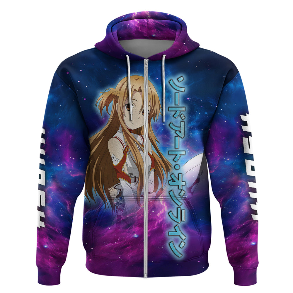 Asuna Hoodie Sword Art Galaxy Style Asuna Hoodie Sword Art Galaxy Style