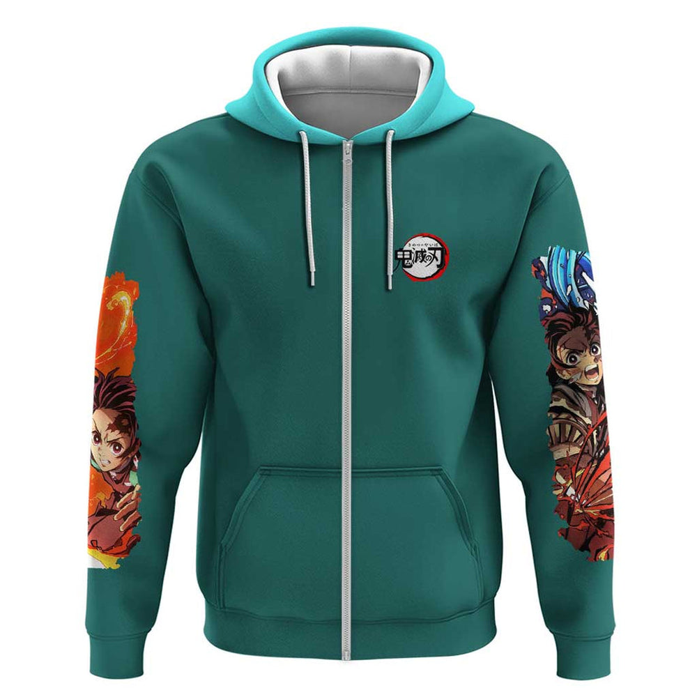 Kamado Tanjiro V2 Demon Slayer Hoodie Japan Anime Style Kamado Tanjiro V2 Demon Slayer Hoodie Japan Anime Style