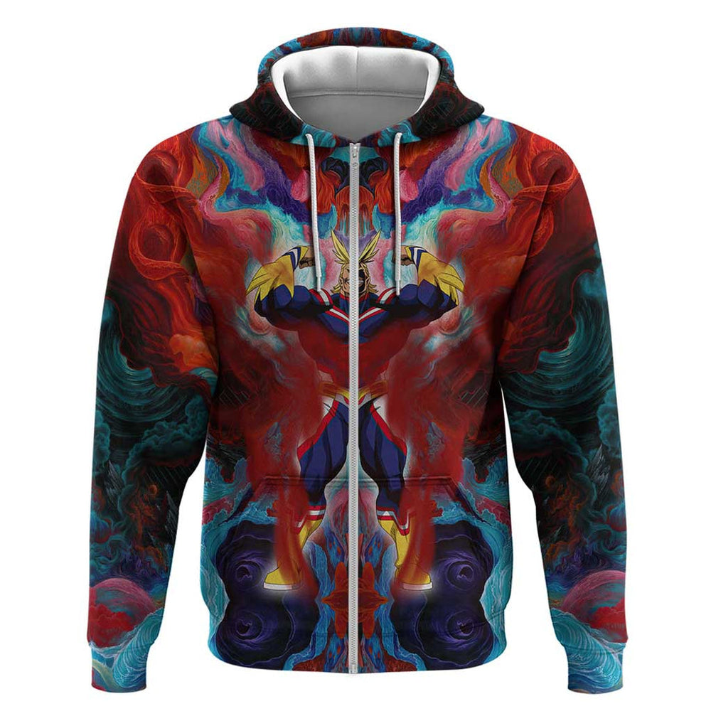 Atmospheric Blast All Might My Hero Academia Hoodie Anime Mix Abstracs Trippy Style Atmospheric Blast All Might My Hero Academia Hoodie Anime Mix Abstracs Trippy Style