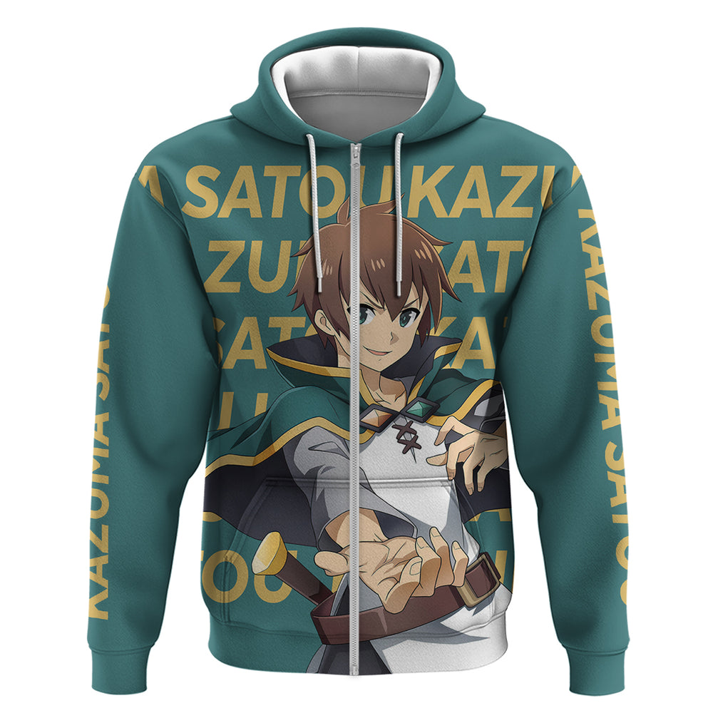 Kazuma Satou KonoSuba Hoodie Anime Style Kazuma Satou KonoSuba Hoodie Anime Style