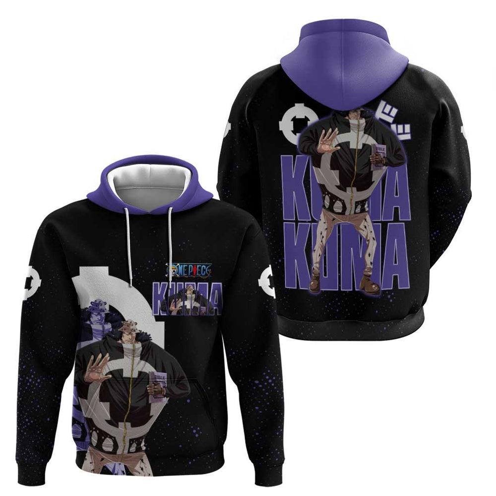 Kuma One Piece Hoodie Retro Comic Dot Aesthetic Kuma One Piece Hoodie Retro Comic Dot Aesthetic