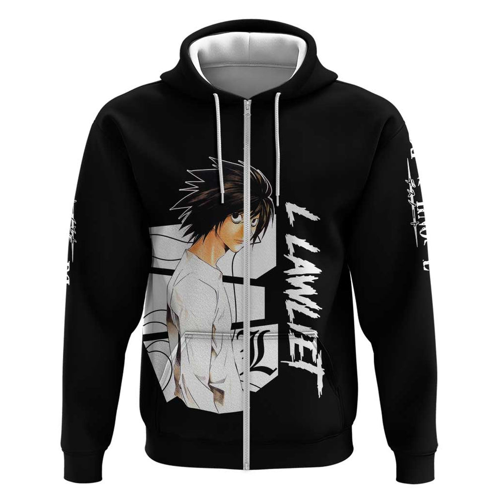 L Lawliet - Death Note Hoodie Anime Style L Lawliet - Death Note Hoodie Anime Style