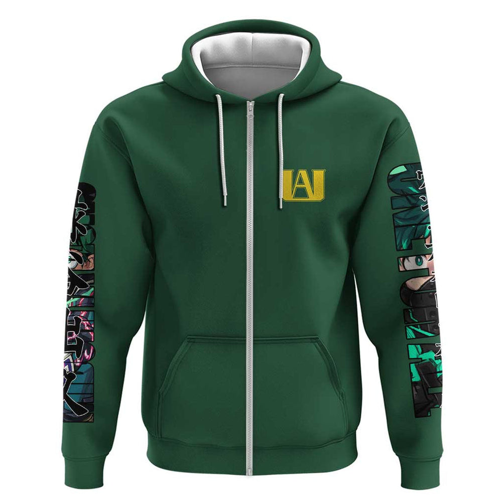 Midoriya Izuku My Hero Academia Hoodie Anime Style Midoriya Izuku My Hero Academia Hoodie Anime Style