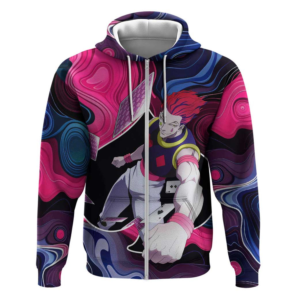 Mystic Faces Hisoka Hunter X Hunter Hoodie Anime Mix Hippie Style Mystic Faces Hisoka Hunter X Hunter Hoodie Anime Mix Hippie Style