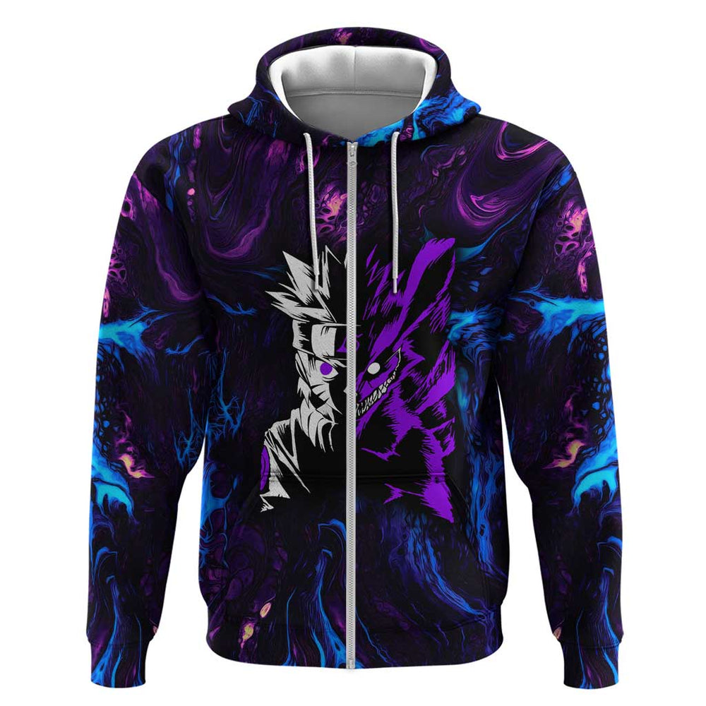 Naruto Awakened Beast Hoodie Anime Style Naruto Awakened Beast Hoodie Anime Style