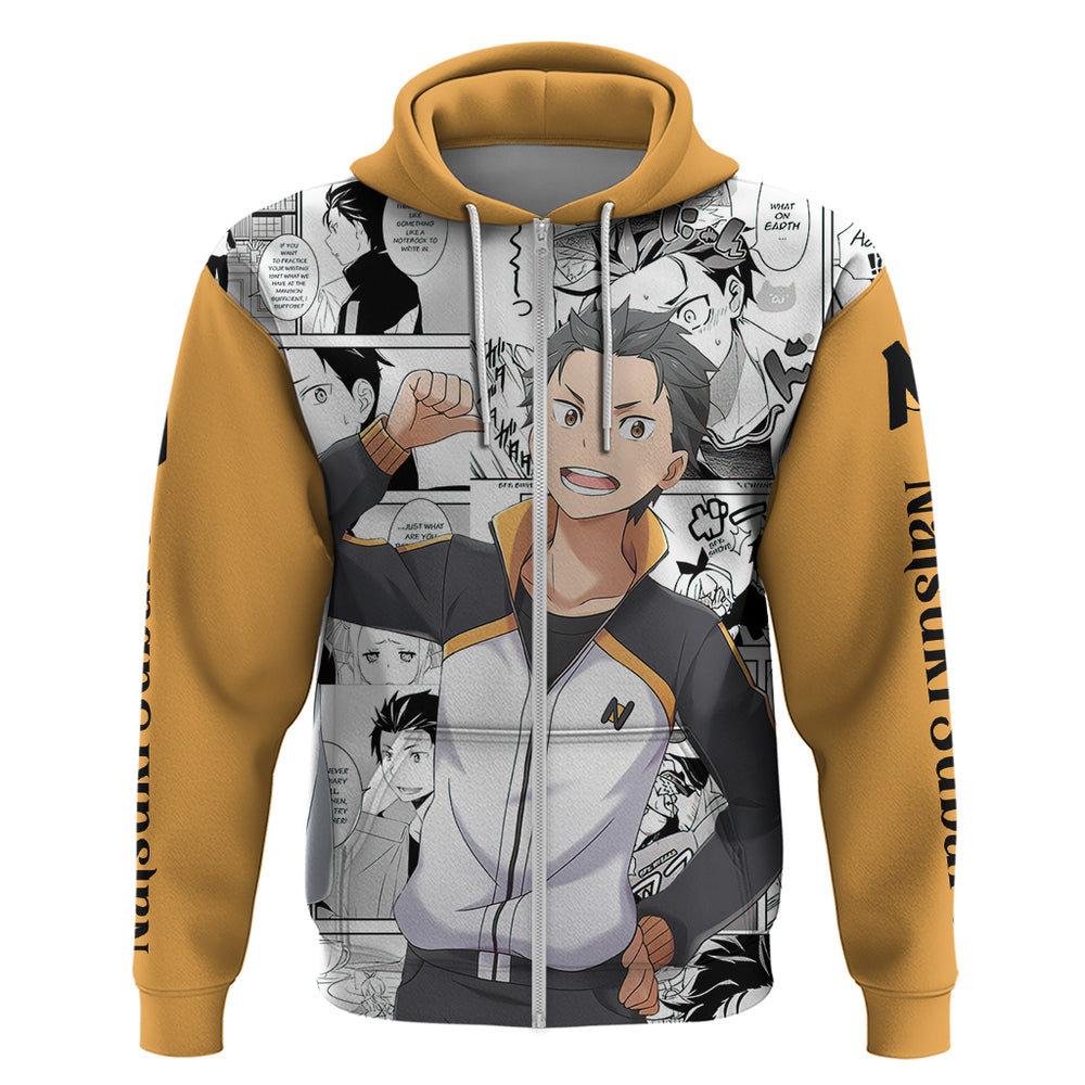 Natsuki Subaru Hoodie Hajimeru Isekai Seikatsu Natsuki Subaru Hoodie Hajimeru Isekai Seikatsu