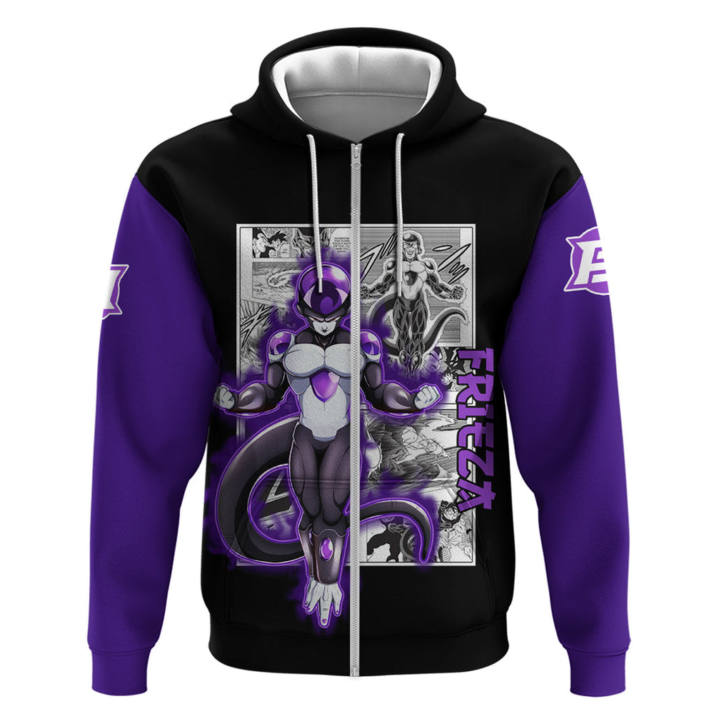 Black Frieza Hoodie Dragon Ball Mix Anime Manga Black Frieza Hoodie Dragon Ball Mix Anime Manga