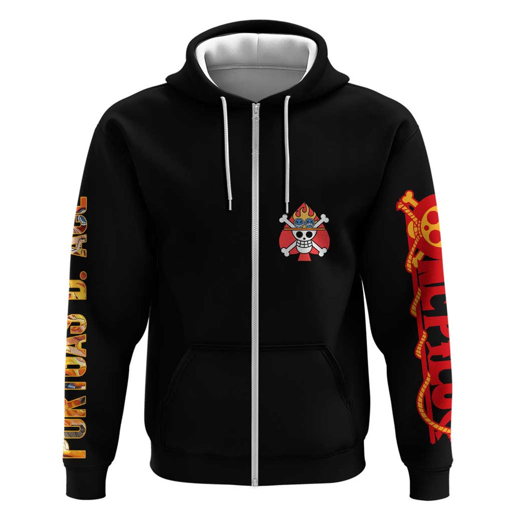 Portgas D. Ace V2 One Piece Hoodie Anime Style Portgas D. Ace V2 One Piece Hoodie Anime Style