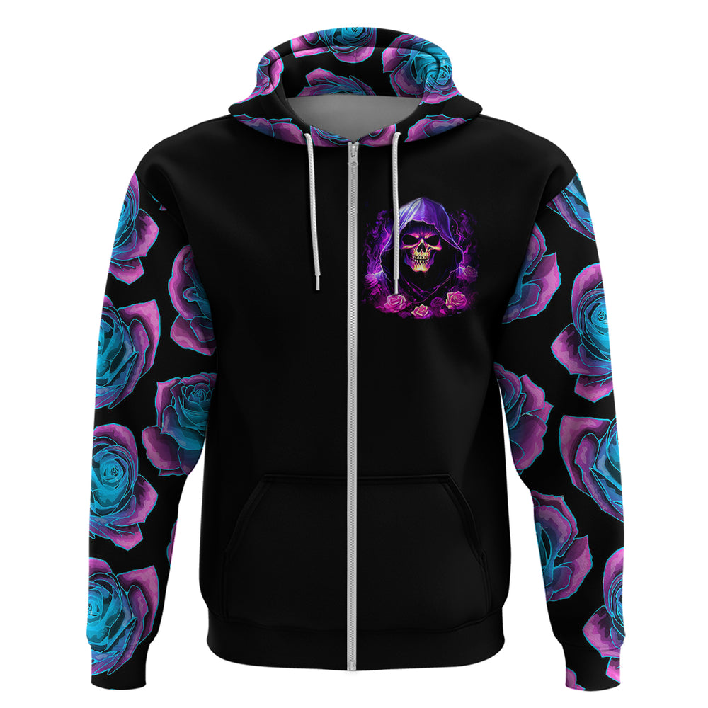 Purple Skull Hoodie I Talk I Smile But Be Carefull When I SIlent DT01 Purple Skull Hoodie I Talk I Smile But Be Carefull When I SIlent DT01