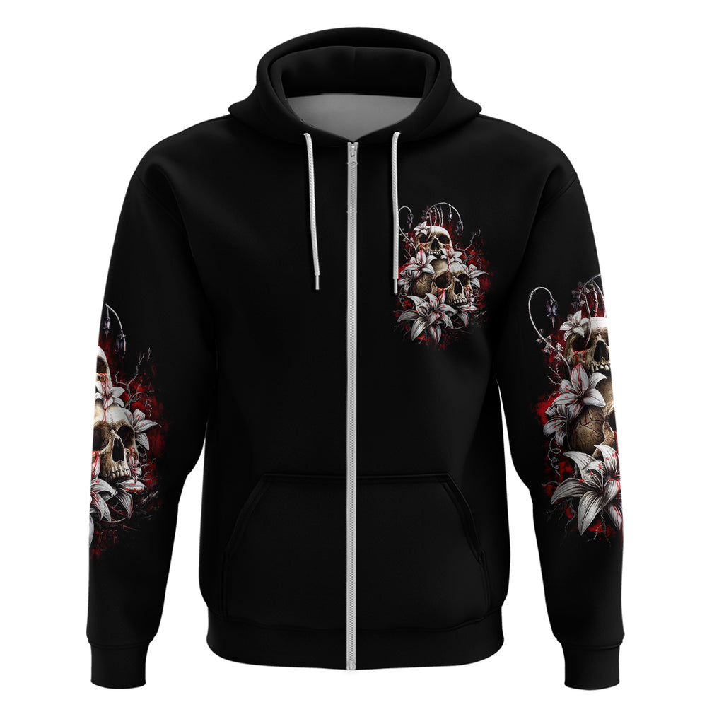 Blood Skull Hoodie I Hold A Angel And Crazy Lady It Your Choice DT01 Blood Skull Hoodie I Hold A Angel And Crazy Lady It Your Choice DT01