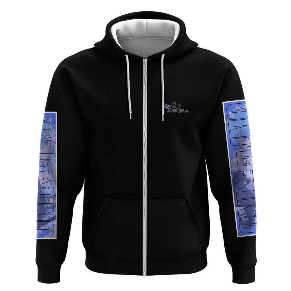 Rem Re Zero Streetwear Hoodie Anime Style Rem Re Zero Streetwear Hoodie Anime Style
