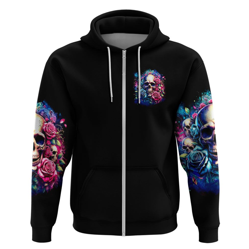 Rose Skull Hoodie Assuming I Was Like Most Girls Was Your First Mistake DT01 Rose Skull Hoodie Assuming I Was Like Most Girls Was Your First Mistake DT01