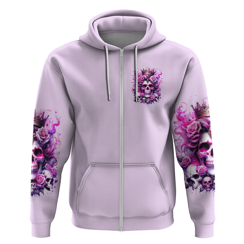 Rose Skull Hoodie Bitch I'm The Fucking Queen DT01 Rose Skull Hoodie Bitch I'm The Fucking Queen DT01