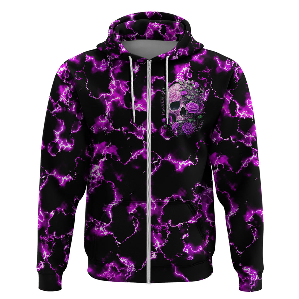 Rose Skull Hoodie She Whispered Back I am The Storm DT01 Rose Skull Hoodie She Whispered Back I am The Storm DT01