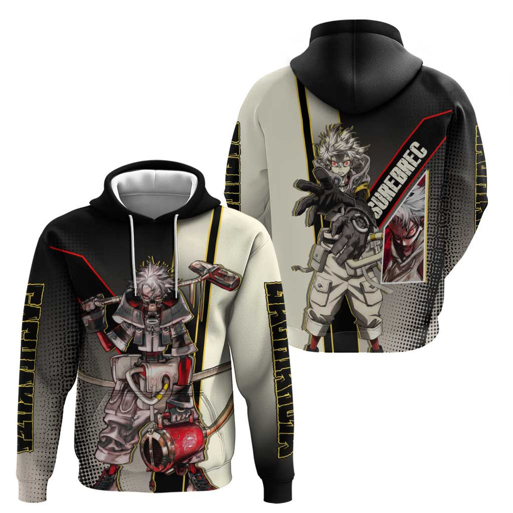 Rudo Surebrec Hoodie Grunge Manga Illustration Style Rudo Surebrec Hoodie Grunge Manga Illustration Style