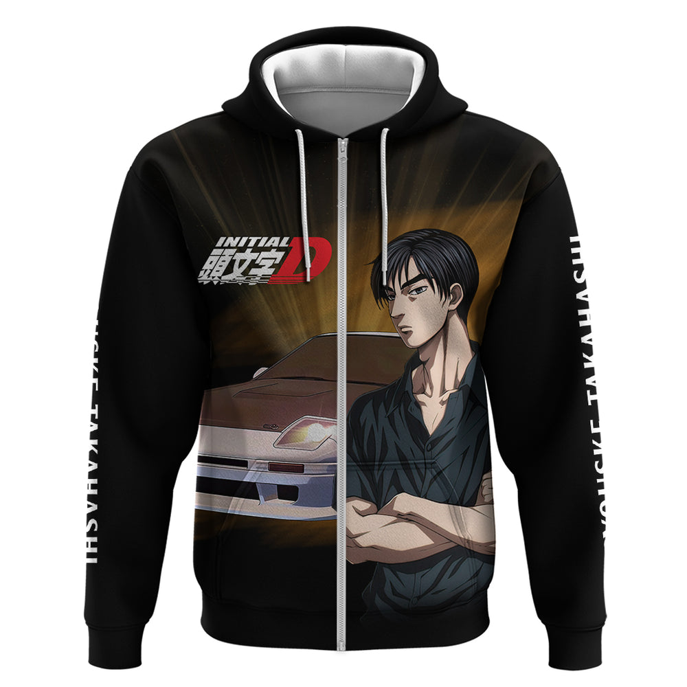 Ryouske Takahashi Initial D Hoodie Manga Mix Anime Style Ryouske Takahashi Initial D Hoodie Manga Mix Anime Style