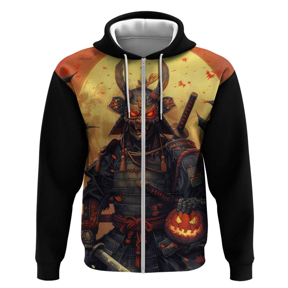 Samurai Halloween Hoodie Japan Art Style Samurai Halloween Hoodie Japan Art Style