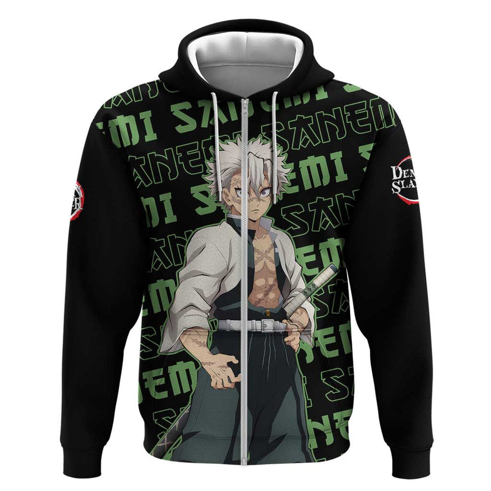 Sanemi Shinazugawa - Demon Slayer Hoodie Anime Mix Pattern Style Sanemi Shinazugawa - Demon Slayer Hoodie Anime Mix Pattern Style