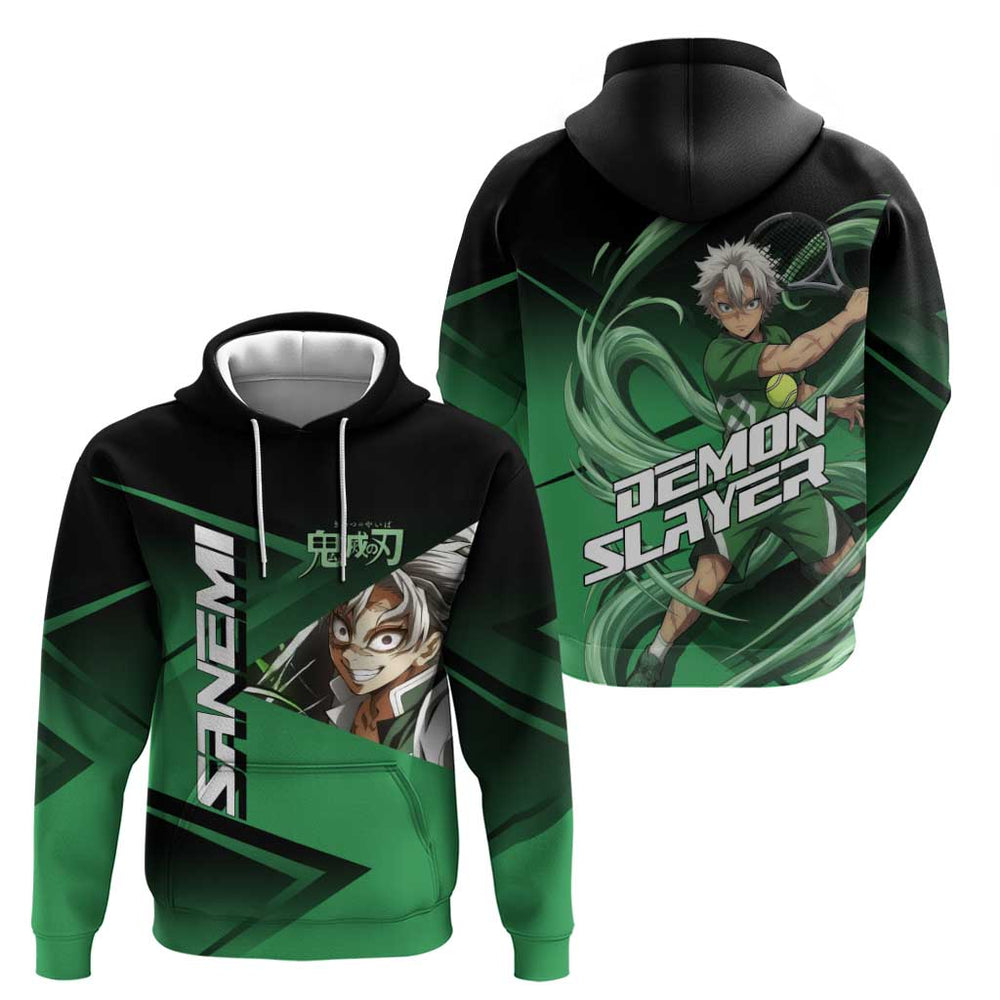 Sanemi Shinazugawa Wind Rally Hoodie Sporty Anime Mashup Style Sanemi Shinazugawa Wind Rally Hoodie Sporty Anime Mashup Style