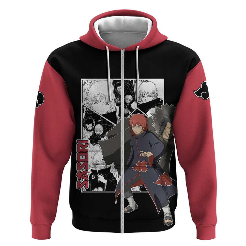 Sasori - Naruto Hoodie Anime Mix Manga Style Sasori - Naruto Hoodie Anime Mix Manga Style