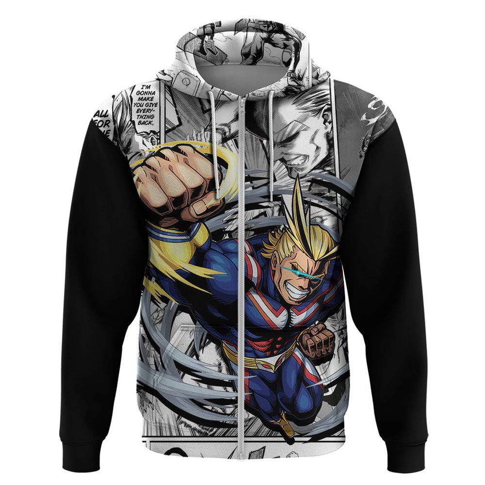 All Might Hoodie Manga Style All Might Hoodie Manga Style