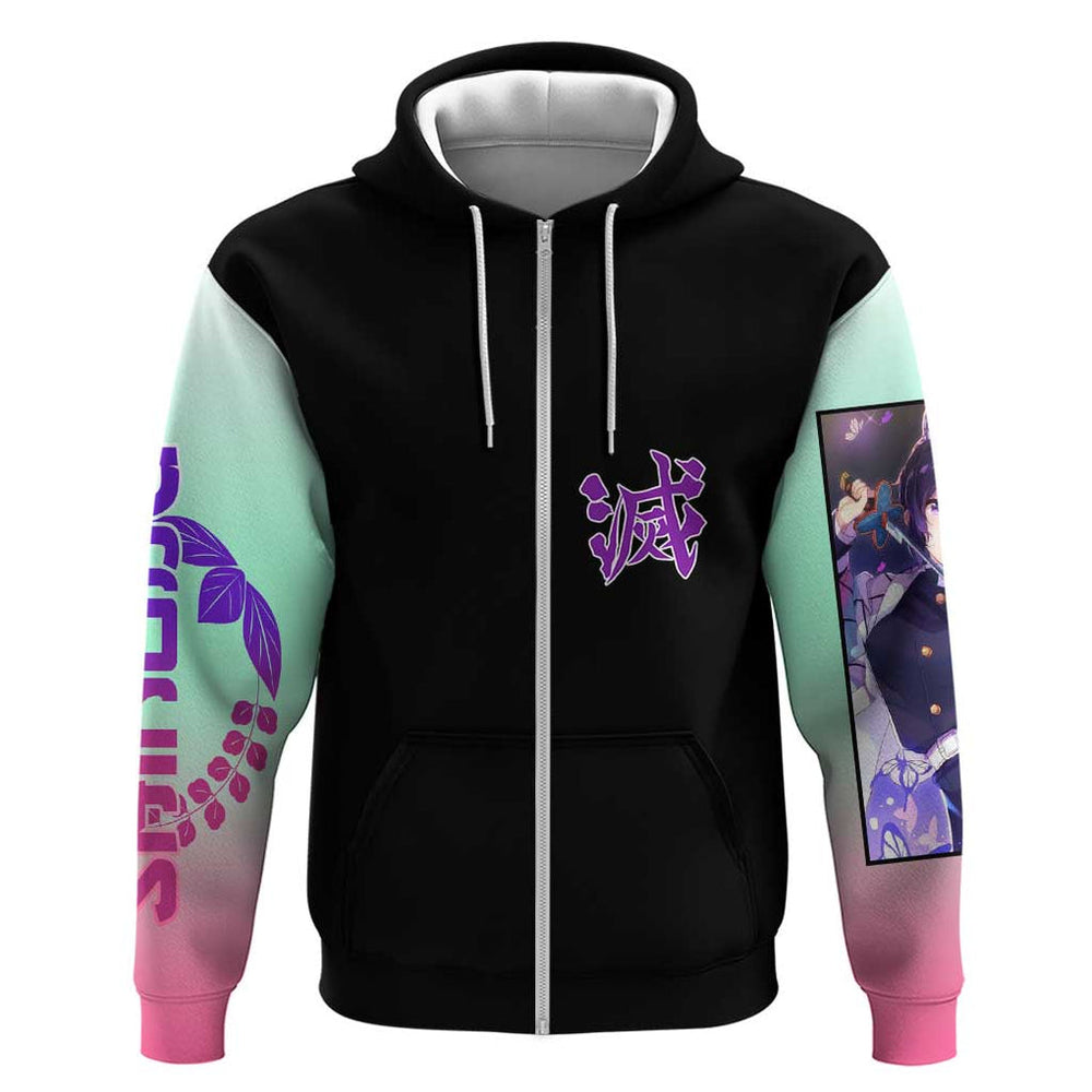 Shinobu Kocho Kimesu No Yaiba Hoodie Japan Anime Style Shinobu Kocho Kimesu No Yaiba Hoodie Japan Anime Style