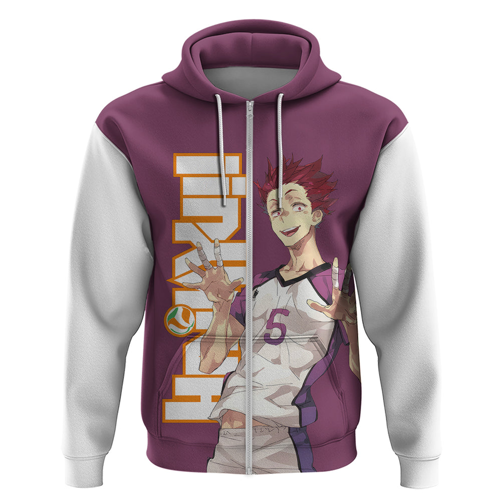 Shiratorizawa Satori Tendo Hoodie Haikyu Shiratorizawa Satori Tendo Hoodie Haikyu