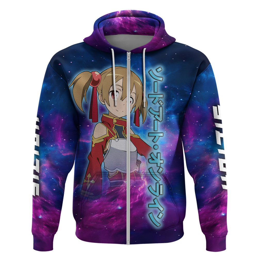 Silica Hoodie Sword Art Galaxy Style Silica Hoodie Sword Art Galaxy Style
