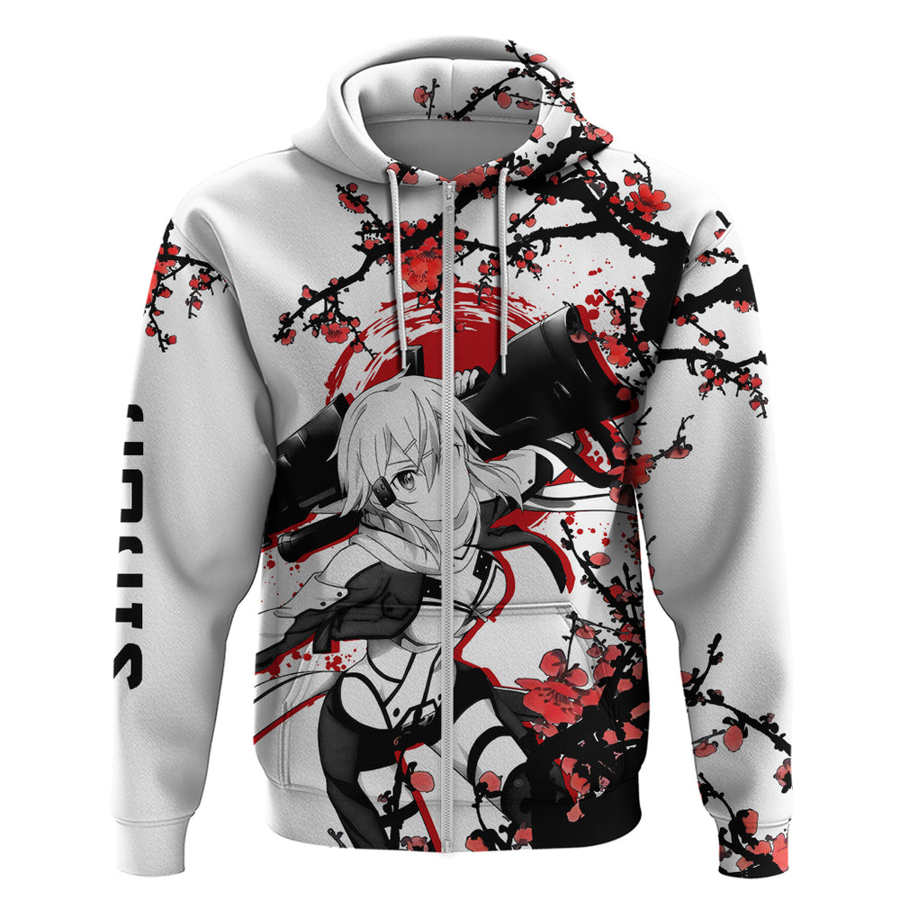 Sinon Hoodie Sword Art Online Anime Japan Style Sinon Hoodie Sword Art Online Anime Japan Style
