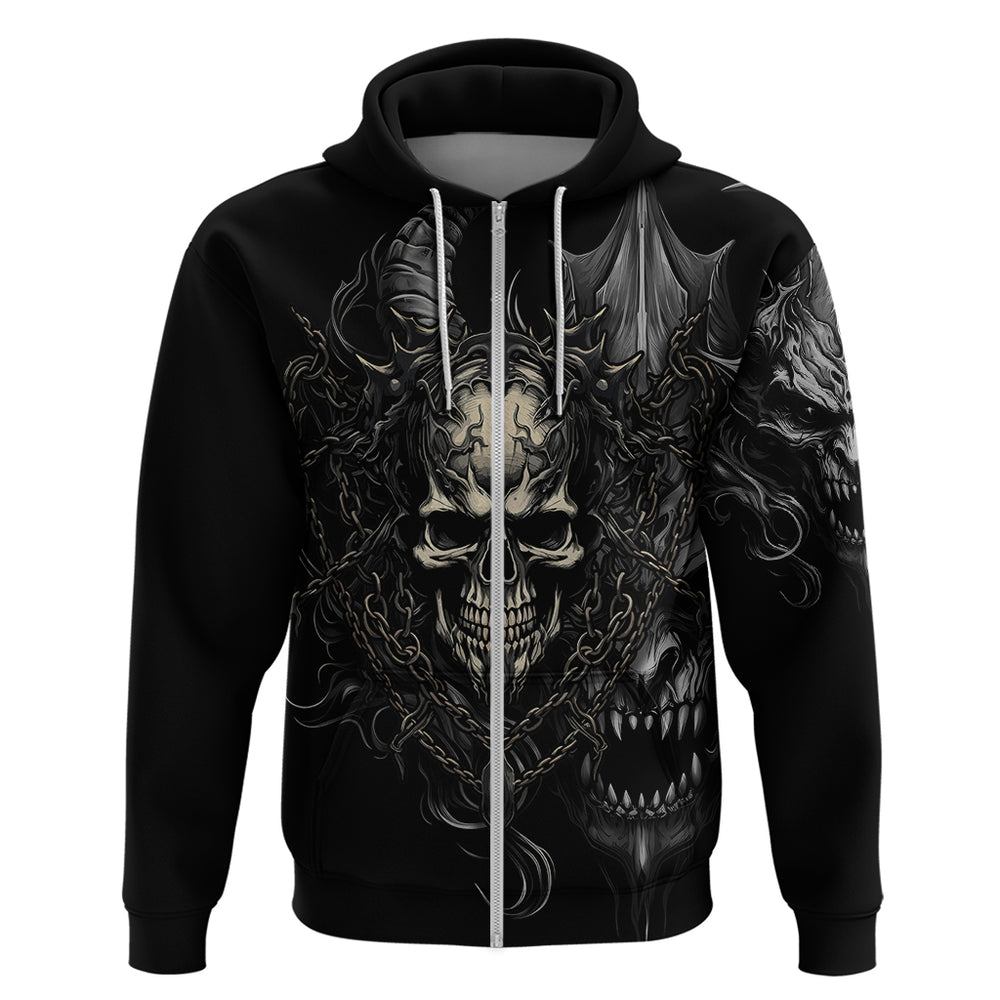 Skull Demon Fantasy Hoodie Time To Unleash A Litte Hell Skull Demon Fantasy Hoodie Time To Unleash A Litte Hell