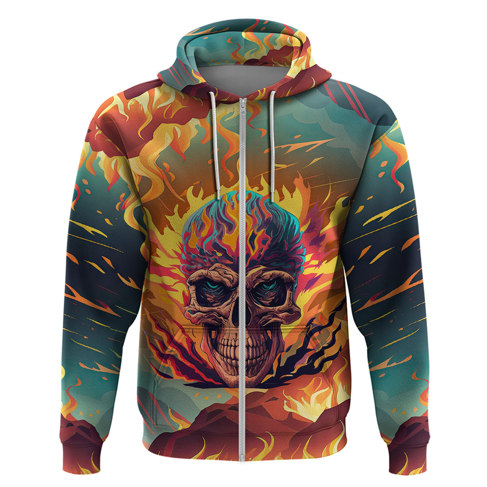 Skull Flaming Hoodie I Can Fix Stupid But It's Gonna Hurt Skull Flaming Hoodie I Can Fix Stupid But It's Gonna Hurt