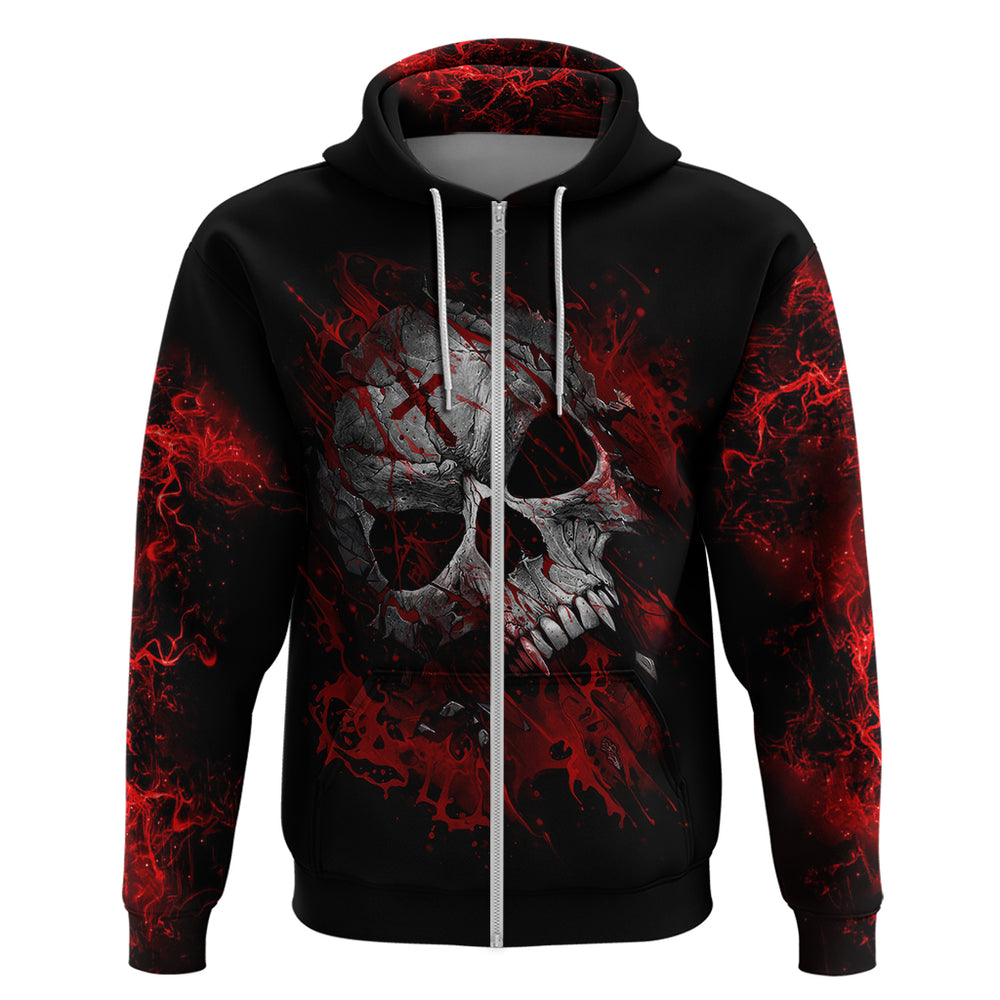 Skull Hoodie Bloody Skull Scream DT01 Skull Hoodie Bloody Skull Scream DT01