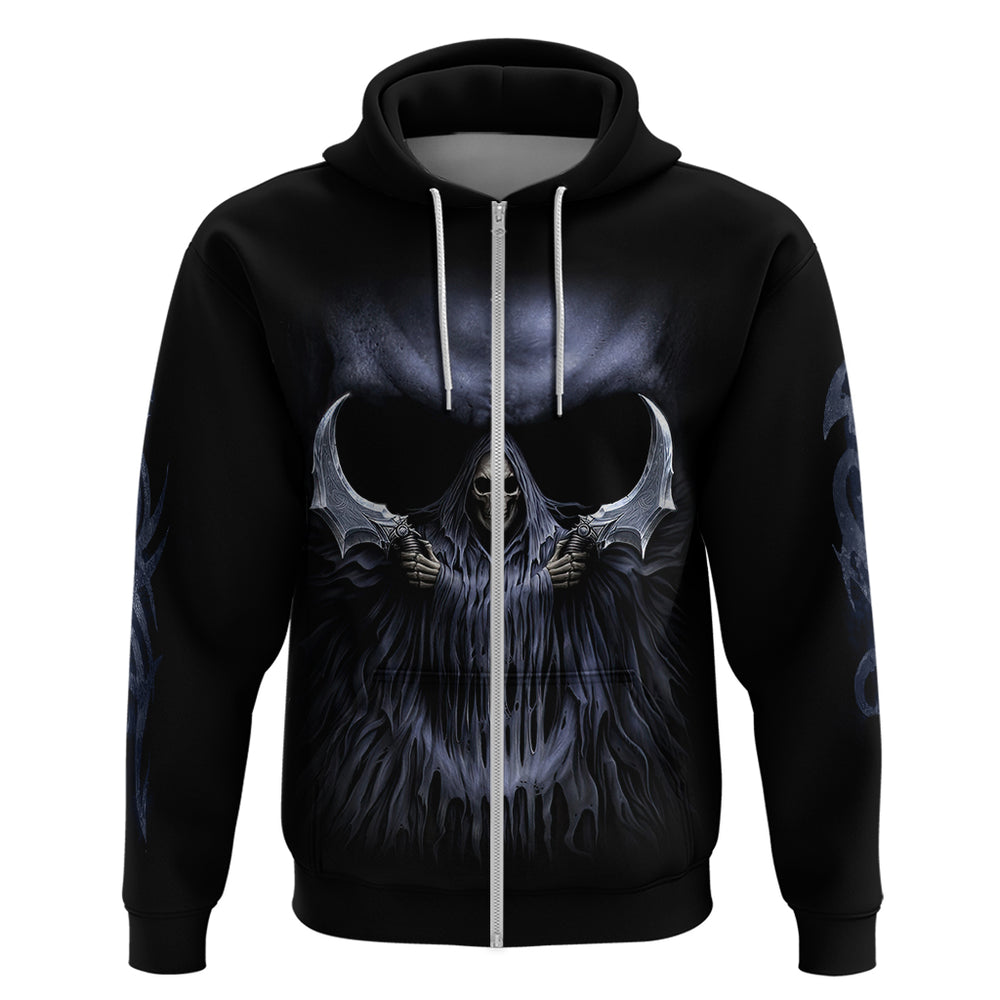 Skull Hoodie Purple Death Reaper DT01 Skull Hoodie Purple Death Reaper DT01
