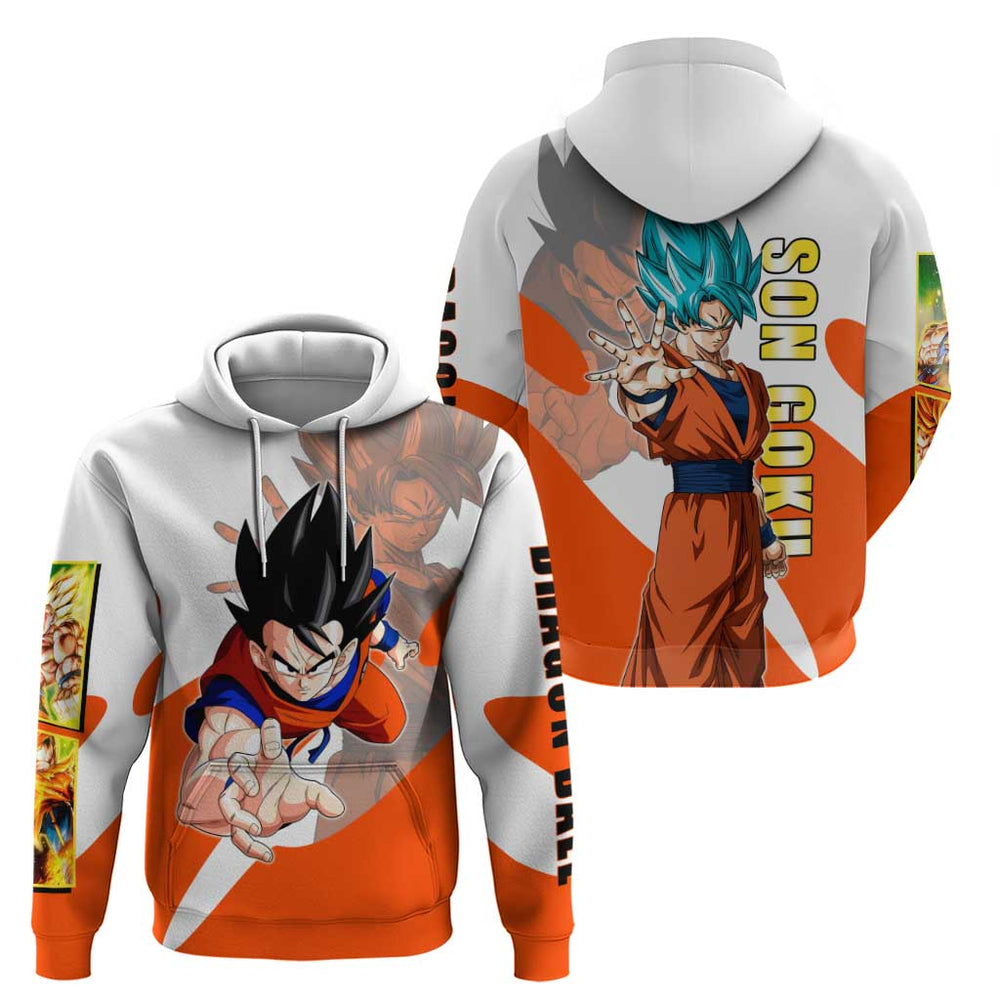 Son Goku Kamehameha Legend Hoodie Iconic Anime Battle Style Son Goku Kamehameha Legend Hoodie Iconic Anime Battle Style
