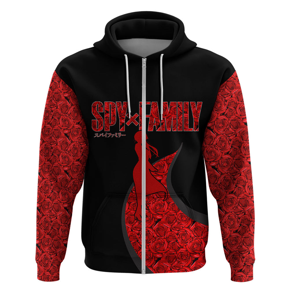SpyxFamily Hoodie Thorn Princess Red Roses SpyxFamily Hoodie Thorn Princess Red Roses